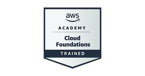 AWS Academy Cloud Foundations training badge