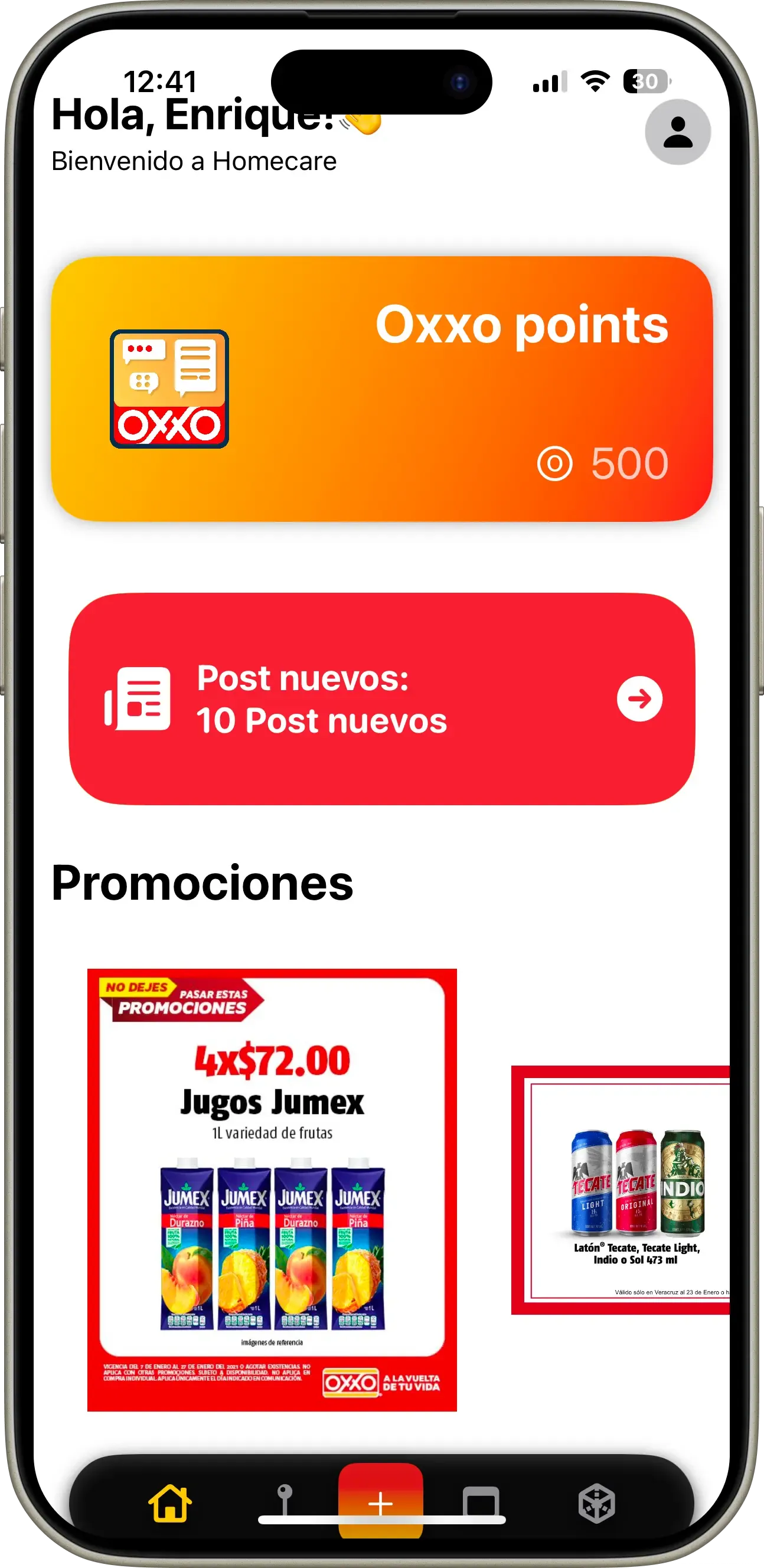 Oxxo Corner store dashboard